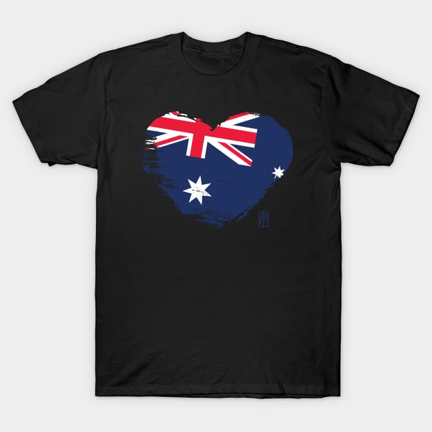 I love my country. I love Australian. I am a patriot. In my heart, there is always the flag of Australian T-Shirt by ArtProjectShop